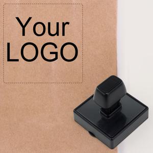 TEMU 블랙 사각형 45mm 맞춤 로고 아이콘 스탬프, 선택 가능한 인쇄 색상의 정사각형 스탬프 - 포장재, 브로셔, 명함 및 기타 개인 소지품에 맞춤형 로고, 슬로건 또는 연락처 정보를 추가하거나 판지박스, 나무 상자, 팔레트에 표시용