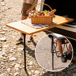 TEMU 다기능 조절식 접이식 테이블 다리 - 90° 금속 교체용 다리. 테일게이트 파티, 해변 피크닉, 하이킹 및 캠핑에 이상적. 캠핑/노트북/커피 테이블 등과 호환. 튼튼한 금속 구조(흔들림 없음!), 초경량 및 휴대용.