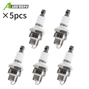 TEMU 33cc, 43cc, 47cc, 49cc 전기톱, 잔디 깎이, 블로어 (2행정 소형 엔진) 호환, BPM6A 점착식 점화 플러그 5개 세트, L7T/CJ8/1560 호환