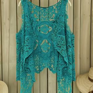 TEMU 스타일 여성용 오픈 프론트 카디건, 미디엄 길이 스웨터, 얇은 크로셰 소매 없는 커버업 수영복용