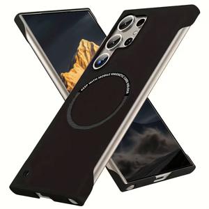 TEMU 휴대폰 케이스 - 삼성 갤럭시 S26 S25 S24 S23 S22 S21 S20 울트라 플러스 시리즈에 적합, 고급 초박형 프레임리스 휴대폰 케이스, 무선 충전 및 충격 방지 보호 케이스 지원