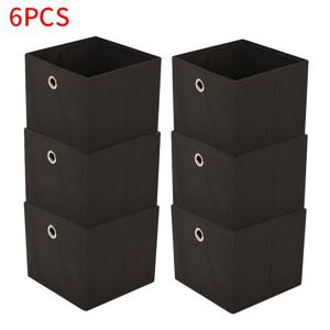 TEMU 6개입 접이식 패브릭 수납 박스 세트 | 접이식 천 수납 바구니 | 접이식 어린이 옷장 서랍 | 이중 손잡이 | 아름다운 컬러 제공