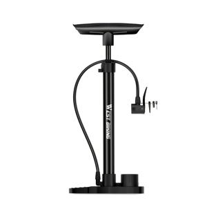 TEMU WEST BIKING 160PSI 고압 자전거 펌프 (게이지 포함) 접이식 스테인리스 스틸 인플레이터 MTB 로드 바이크용