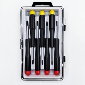 TEMU 스마트폰, 컴퓨터, 안경, 게임 콘솔, 디지털 카메라, 캠코더, 시계, 드론, 면도기 수리를 위한 4개의 일자 드라이버 및 3개의 십자 드라이버가 포함된 7개의 정밀 드라이버가 들어있는 상자