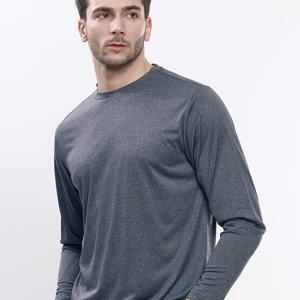 TEMU 남성 레이어드 이너티 멜란지 긴팔 라운드 티셔츠 맨라이프(SI42LT019M)