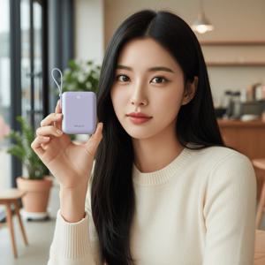 TEMU 바우아토 포켓쉴 가벼운 기내반입 비행기 보조배터리 10000mAh 휴대용 미니 보조배터리