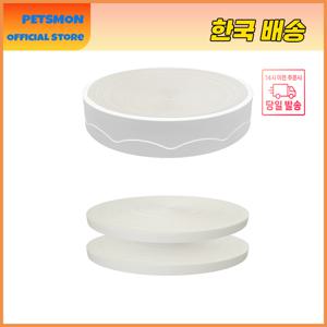 TEMU 펫츠몬 고양이 눕기편한 원형 스크래쳐 크라프트 화이트