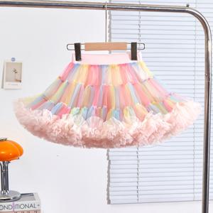 TEMU 선물 크리스마스 컬러풀 걸스 투투 드레스 귀여운 케이크 스커트 생일선물 어린이날 댄스 드레스