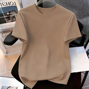 TEMU 여성용 2026 신상 슬림핏 활용도 높은 라운드넥 단색 베이직 여름 반팔 티셔츠 상의