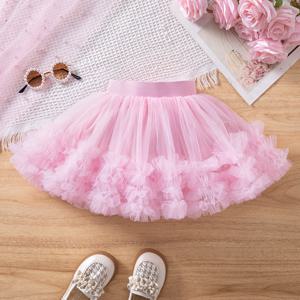 TEMU 여아용 패셔너블한 핑크 공주 드레스, 축제 및 댄스에 완벽