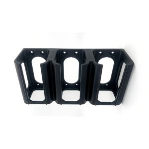 TEMU 미끄럼 방지 디자인의 고강도 공구 3개 수납용 걸이형 브라켓 - 스트랩 고리가 있는 드릴 및 배터리 수납대, 장갑, 렌치용 공간 절약형 드릴 차고 작업장 선반 - 내구성 있는 플라스틱 구조, 가정용 스튜디오 정리용으로 적합, 공구걸이, 미끄럼 방지 안전, 다용도 선반