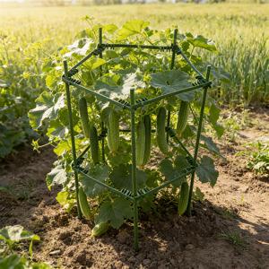 TEMU 내구성 강한 금속 덩굴식물 정원용 오각형 브래킷 - 토마토, 폭 16인치, 높이 23.6인치, 포도, 오이, 패션프루트 덩굴 지지대 - 화분, 온실, 야외 정원 필수품