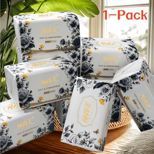 TEMU 450매 두꺼운 엠보싱 냅킨, 대용량 | 천연 비건 우드 펄프 재질, 1팩, 주방, 욕실, 가정, 여행, 사무실 및 기숙사에서 사용하기에 흡수력이 뛰어나고 내구성이 좋습니다. 우아한 디자인과 염료가 없는 제품입니다.