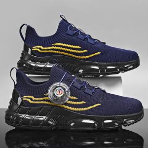 TEMU 남성용 통기성 좋은 도로 러닝화 - 쿠션 미드솔이 있는 경량 로우탑 스니커즈, 3가지 색상, 내구성 있는 아웃솔 & 사계절 접지력, 트레이닝, 헬스장, 조깅용 신발, 세련된 스포티한 디자인, 편안한 착용감