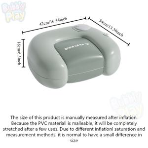 TEMU 키높이 및 통통한 몸매용 팽창식 휴대용 접이식 에어 시트 1개, 휴대용 수납함 포함, 캠핑, 피크닉, 자동차, 사무실, 여행용 - 낮잠, 선물용 모던 블로우업 의자 패드