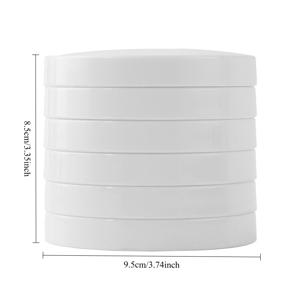 TEMU 1개 5단 모조 도자기 팔레트 뚜껑 포함, 수채화, 과슈, 전통 중국화, 플라스틱 페인트 디쉬, 컬러 혼합 상자