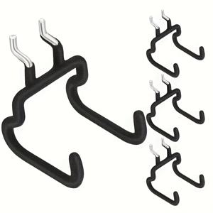 TEMU 페그보드 후크 세트 (철제 후크 4개, 페그보드 공구 후크, 와이어, 톱, 망치, 전동 드릴 창고 공구 보관 후크, 조명 차고 금속 후크, 다용도 후크 포함)