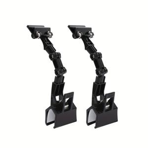 TEMU 2/4개 조절 가능한 문서 홀더, 유연한 문서 홀더, 회전 가능한 종이 복사 홀더 클립, 컴퓨터 모니터 캔버스 타이핑 편리한 용품 홀더 클램프 이중 헤드 페인팅