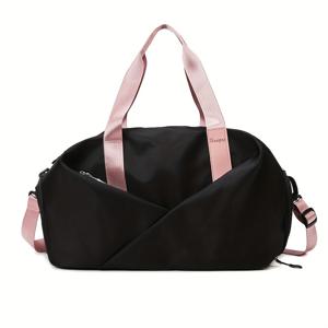 TEMU 스포츠 피트니스 백 여성용 드라이 앤 웻 분리 요가 백 핸드헬드 소형 수하물 가방 가볍고 대용량 단거리 여행 수하물 가방