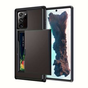 TEMU 휴대폰 케이스 - 삼성 갤럭시 노트 20 울트라 카드 슬롯 및 슬라이드 암러 디자인 커버