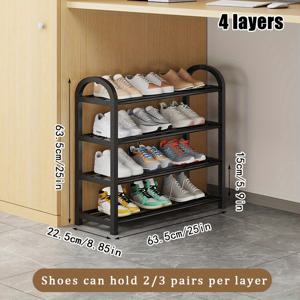 TEMU 1개 다층 심플 신발장, 현관 신발 보관대, 다기능 거실 수납대, 홈 정리 및 수납에 적합, 복도, 현관, 침실, 욕실에 적합