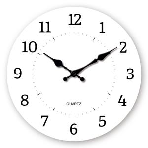 TEMU 모던 간편 원형 나무 벽시계 - 배터리 작동, 틱 소음 없는 디스플레이, 10-16인치, 거실, 침실, 주방, 사무실 장식에 적합 - 휴일 및 생일 선물로 완벽 (배터리 미포함)