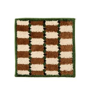 TEMU 모던 기하학 마이크로화이버 욕실 매트 1개, 미끄럼 방지, 플러시, 흡수성, 체크 무늬 바닥 매트