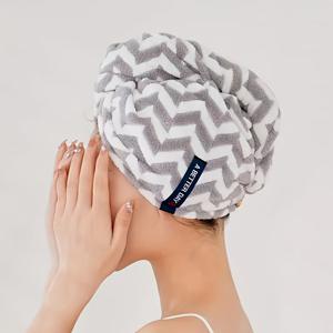 TEMU 빠른 흡수 타월 랩, 편안하고 빠르게 건조되는 헤어 캡, 부드러운 흡수 타월, 머리띠 파우치, 욕실 필수품, 홈 액세서리