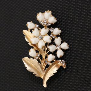 TEMU 1개 창의적이고 미니멀한 고급 매트 골드 시리즈 쉘 플라워 브로치, 여성 니치 감성 코트, 브로치 및 액세서리