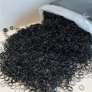 TEMU 약 5000개/봉투, 여아용 컬러풀 헤어 타이, 머리띠 머리핀 포니테일 고정 밴드 헤어 액세서리, 다양한 색상 옵션, 생일 파티, 졸업 선물용, 포니테일로 땋을 수 있음, 귀엽고 달콤함