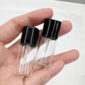 TEMU 파운데이션 및 컨실러용 작은 유리병 2개 세트, 각 3ml/0.1oz 용량, 편리한 무향 화장품 용기 (스크류형 뚜껑), 샘플 및 개인 관리 용품 보관에 적합