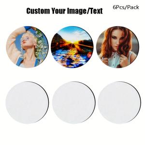 TEMU 6/8/15/16개 맞춤형 사진 & 텍스트/로고 고무 내열 코스터 - DIY 단면 인쇄 핫 드링크 패드, 크리스마스, 할로윈, 이드, 추수감사절, 뮌헨 맥주 축제용 - 맞춤형 파티 선물 &