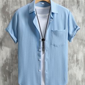 TEMU 특가 사고알갱이 체크 버튼 캐주얼 반팔