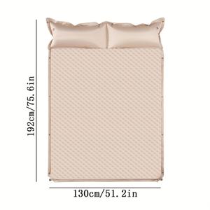 TEMU 게으른 자동 팽창 매트리스, 부드럽고 편안한 야외 캠핑 수면 패드와 베개 포함, 양면 에어베드