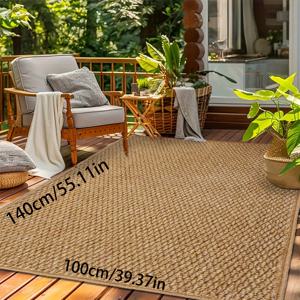 TEMU 캠핑 매트 1개, 야외 러그, 두꺼운 모조 솔리드 내구성 매트, 야외 캠핑 매트, 정원 매트, 수영장 매트, 여름 바닥 매트