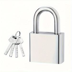TEMU 이것은 304 스테인리스 스틸로 제작된 작은 도난 방지 잠금 장치입니다. 사각형 인터록 및 패드락 디자인을 특징으로 합니다. 녹과 물에 저항하는 사각형 날카로운 날이 있습니다.