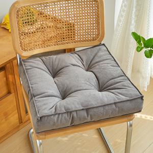 TEMU 체닐 오피스 의자 쿠션 - 두꺼운 다용도 시트 패드, 홈/침실/식탁/신발 보관용, 100% 폴리에스터 커버, 손세탁 전용, 6가지 컬러 옵션