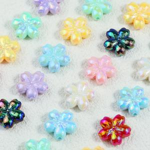 TEMU 20개/23mm 단색 AB 색상 체리블로섬 비즈 느슨한 비즈 풀 플라워 비즈 대형 구멍 비즈 펜 비즈 DIY 모바일 폰 체인 목걸이 키 체인 펜던트 헤어 액세서리 의류 가방 보석 공급품 장식 비즈 액세서리