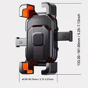 TEMU 1pc 자전거 전화 마운트 360° 회전 자전거 핸들바 모바일 전화 클램프, 전화 마운트, 자전거 휴대폰 홀더 진동 흡수기 5-7.2인치 스마트폰