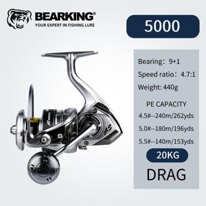 TEMU BEARKING AS 암살자 9+1 축 스피닝 릴, 완전 밀폐형 바디 (해수 방지) + 녹 방지 베어링 디자인, 루어 낚시, 해안 낚시, 보트 낚시 및 슬립 플로트 낚시에 적합. 담수 및 해수 겸용