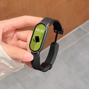 TEMU 샤오미 워치 10/9/8 호환 자석 접이식 버클 스트랩 - NFC 공유 기능이 있는 부드러운 손목밴드, 퀵릴리스 접이식 디자인 & 샤오미 스마트워치 호환 (스트랩만 포함)