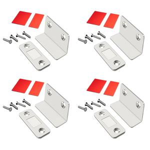 TEMU Set of 32 Ultra-Thin Magnetic Latches, L-Shaped Drawer Magnets, Cabinet Door Adhesive Magnetic Seals, Suitable for Kitchen and Wardrobe Closures