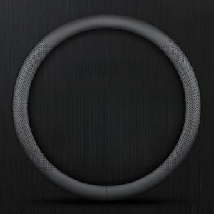 TEMU 1개 나파 (인조 가죽) 15인치 차량 핸들 커버, 원형 핸들에 딱 맞는 핏, 초박형 인체공학적 디자인 - 미끄럼 방지, 통기성, 땀 흡수, 사계절 내내 편안함, 핸들 및 내부 향상