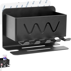 TEMU ZHIYUQL® 칫솔 홀더 벽걸이형 스테인리스 스틸 칫솔 홀더 (드릴 불필요), 욕실 수납용 자가 접착식 칫솔 헤드 홀더 ()