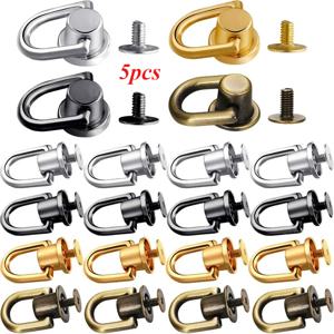TEMU D형 링 백 클립 버클 5개/10개 세트, 레트로 메탈 더블 버클 핸드백 체인 핸들 커넥터, 가방 스트랩 하드웨어 액세서리, DIY 지갑 만들기