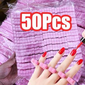 TEMU 50개입 네일 아트 손발 분리기, 부드러운 스펀지 발 관리 도구, 매니큐어 페디큐어 분리기 대량 구매, 10x3.2cm