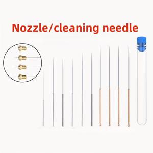TEMU 10개입 3D 프린팅 노즐 청소 키트 (바늘, 창문 와이퍼, 가스레인지 입구, 샤워헤드 주사기 막힘 제거 브러시, 스테인리스 노즐 클리너, 막힘 방지 용접 팁 청소 도구 액세서리 드릴 비트 0.15, 0.2, 0.25, 0.3, 0.35, 0.4, 0.5, 0.6, 0.8, 1.0mm)