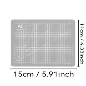 TEMU 5.91-4.33인치 자동 수선 커팅 매트 - 내구성이 뛰어난 PVC 소재로 제작, 공예, 프로젝트, 조각, 미술, 모델링, 스크랩북, 정밀 격자, 미끄럼 방지 표면, 자동 수선 기술, 수공예품 및 추가에 적합