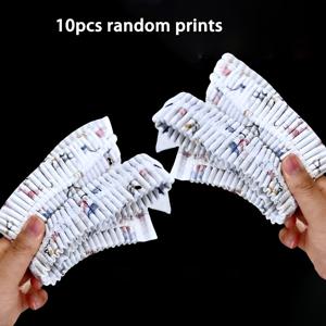 TEMU 랜덤 프린트 신축성 전기제품 커버 10개 세트, 컴퓨터 모니터 커버, 직하미 선풍기 커버, 기타 먼지 커버, 원형 바닥 선풍기 커버, 소형 TV 커버, 악기 보호용 다기능 먼지 커버, 생동감 있는 디자인, 부직포 소재, 경량 가정용품, 악기 보호 커버, 집 정리 필수품