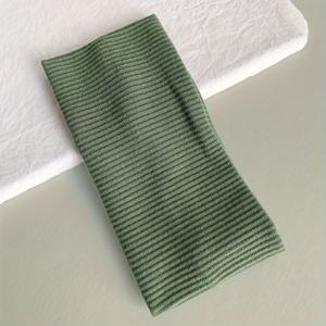 TEMU 1개 골지 헤어 타이, 솔리드 컬러 헤어 액세서리, 탄력 있는 싱글 루프 헤어밴드, 요가 헤드웨어